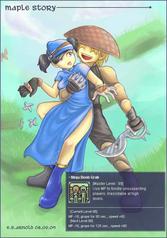 maplestory, 00s, china dress, chinese clothes, dress, fantasy, knife, no nose, shuriken, smile, weapon