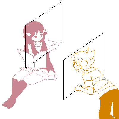 barry (pokemon), dawn (pokemon), nintendo, pokemon, pokemon dppt, artist request, lowres, source request, 00s, 1boy, 1girl, window