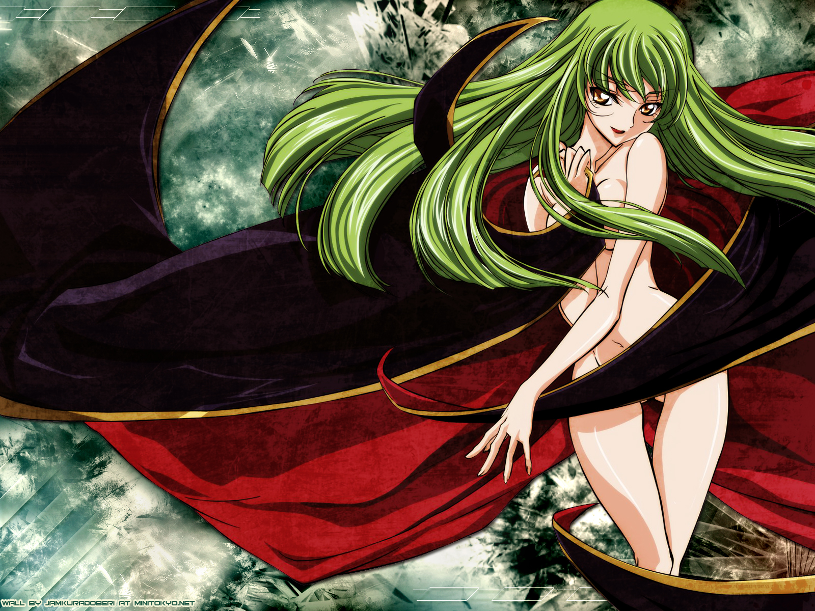 c.c., code geass, highres, tagme, 00s, green hair, long hair