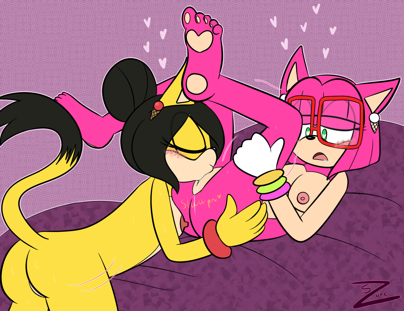 Rule34 – If it exists, there is porn of it / silverzure, amy rose, honey the cat / 717