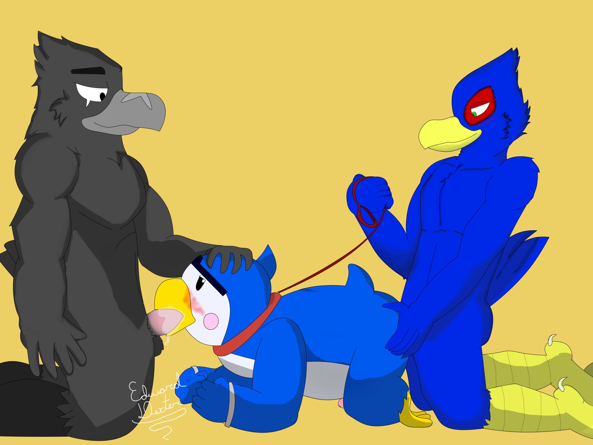 Rule34 – If it exists, there is porn of it / edward dexter, crow (brawl stars), falco lombardi, mr.p / 756