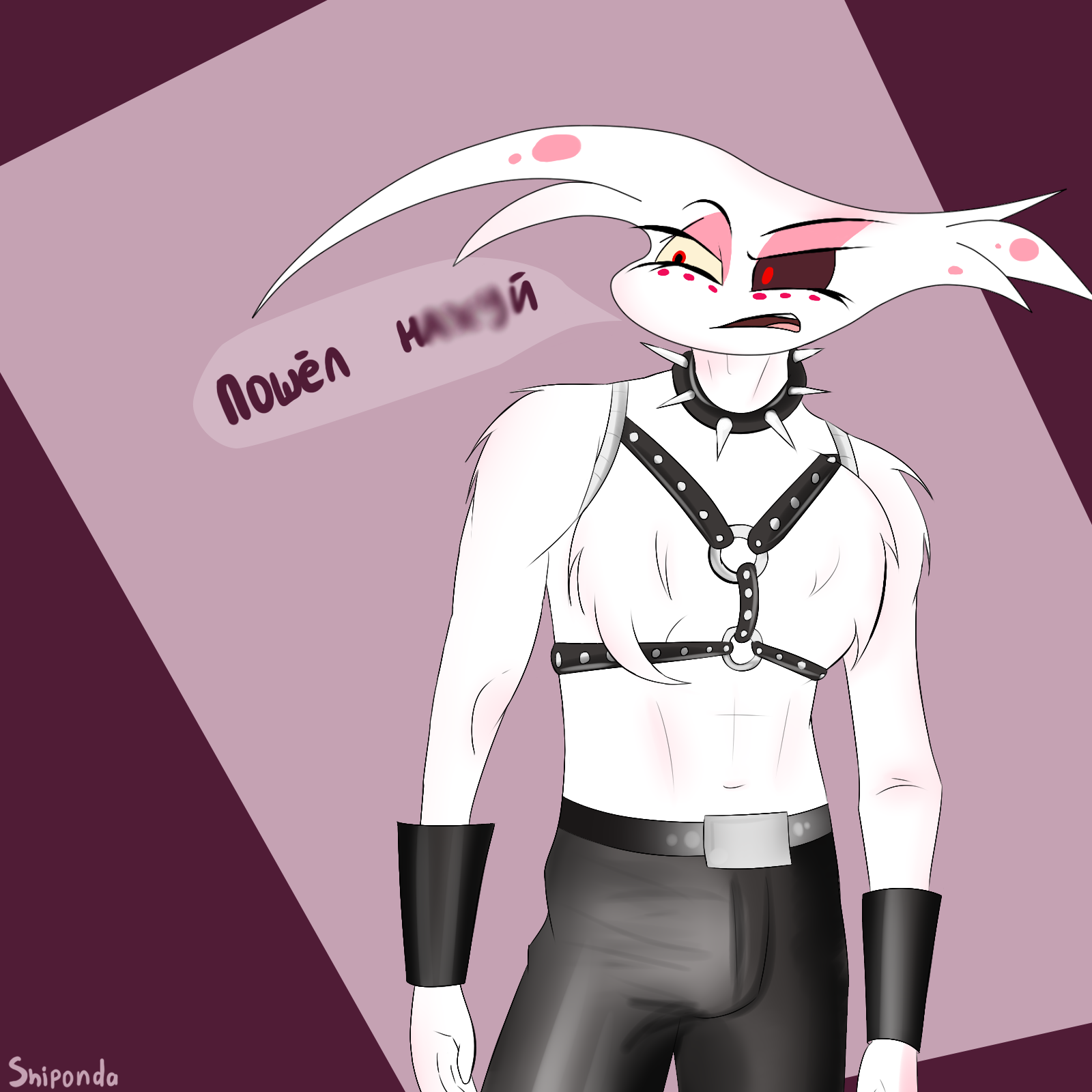 Rule34 – If it exists, there is porn of it / shiponda, angel dust (hazbin hotel), van darkholme / 855