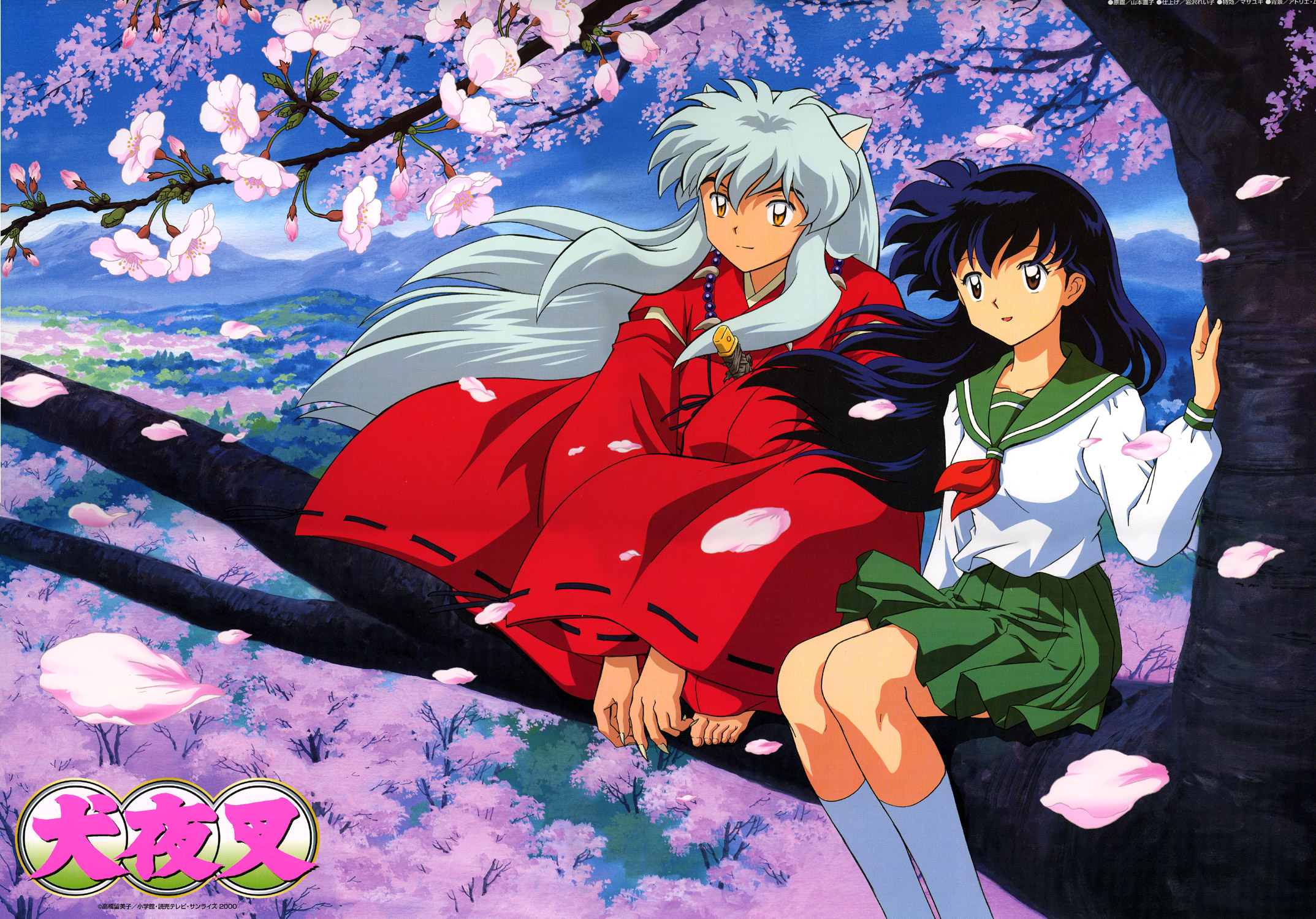 higurashi kagome, inuyasha (character), inuyasha, highres, tagme
