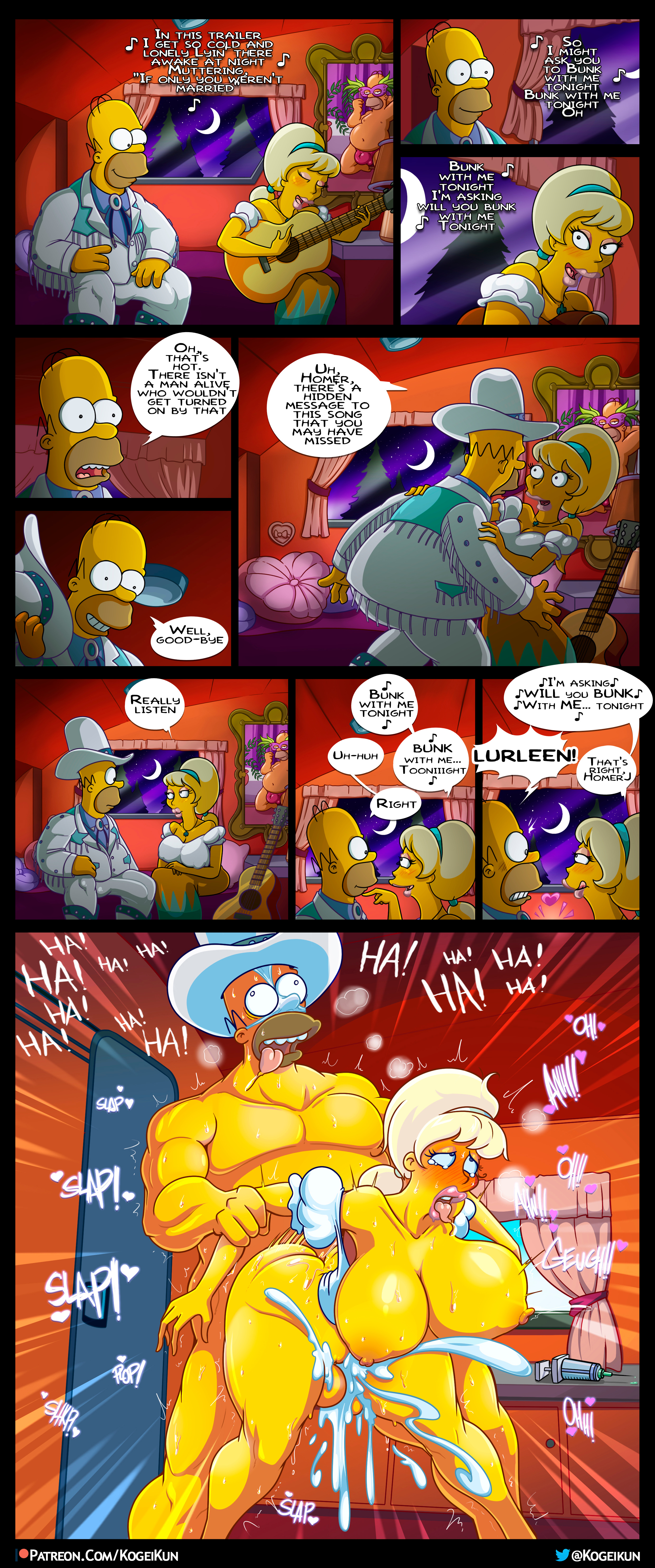 Rule34 – If it exists, there is porn of it / kogeikun, ha, homer simpson, lurleen lumpkin / 1286