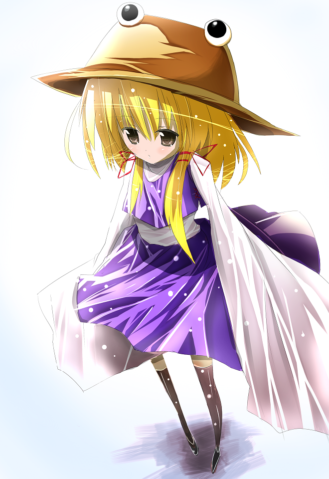 cauliflower (hosiyarou), moriya suwako, touhou, bad id, bad pixiv id, 1girl, blonde hair, female focus, hat, solo