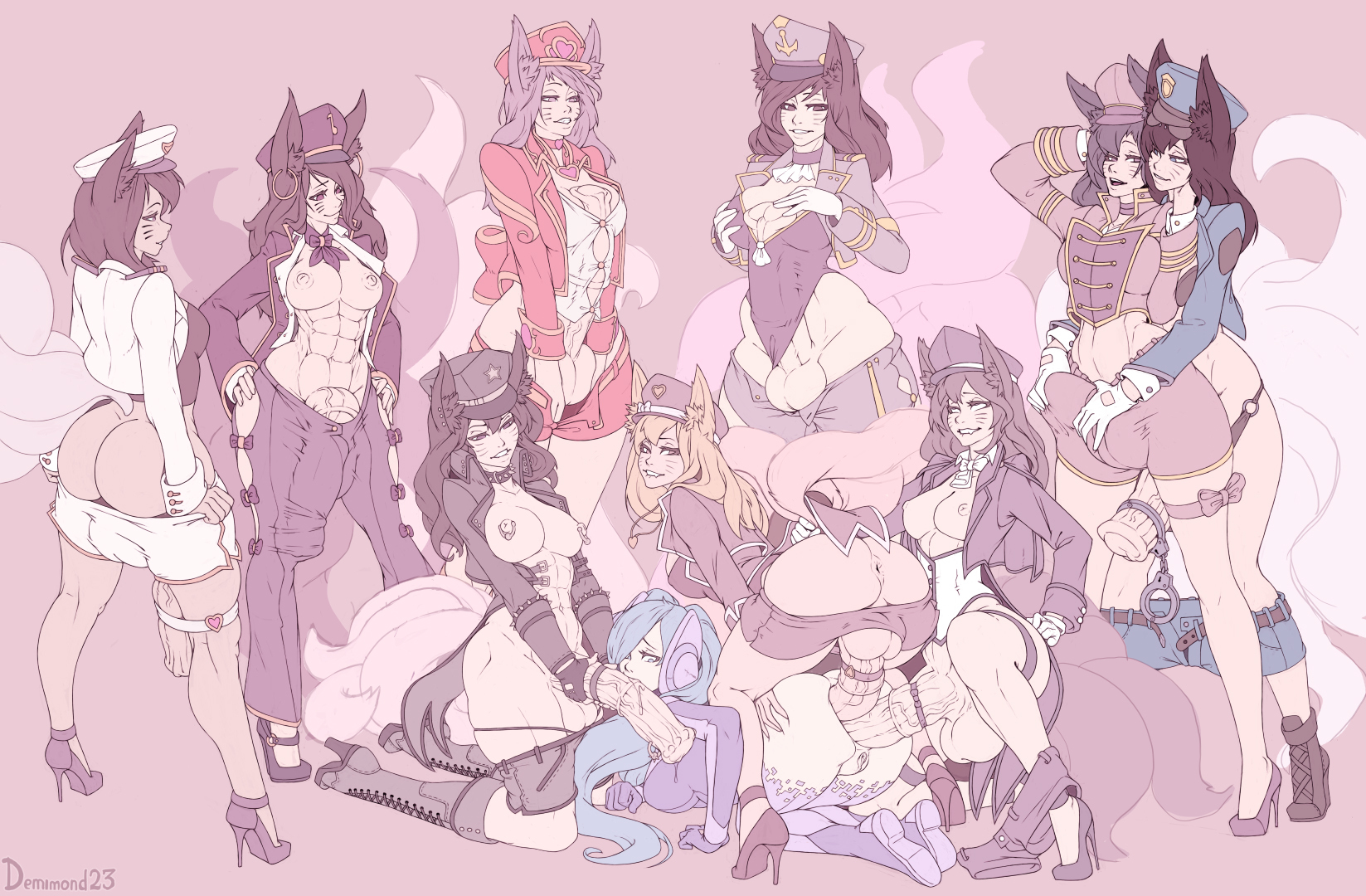 Rule34 – If it exists, there is porn of it / demimond23, ahri, dj sona, sona / 1431