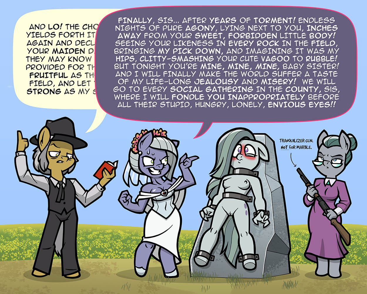 Rule34 – If it exists, there is porn of it / toonbat, cloudy quartz (mlp), igneous pie (mlp), limestone pie (mlp), marble pie (mlp) / 1440