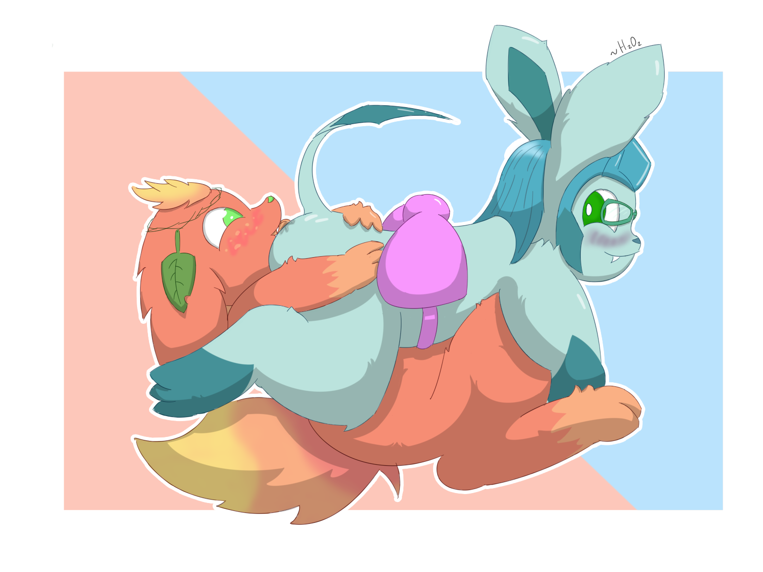 Rule34 – If it exists, there is porn of it / eeveelution, flareon, glaceon, icy (character), original character / 1580