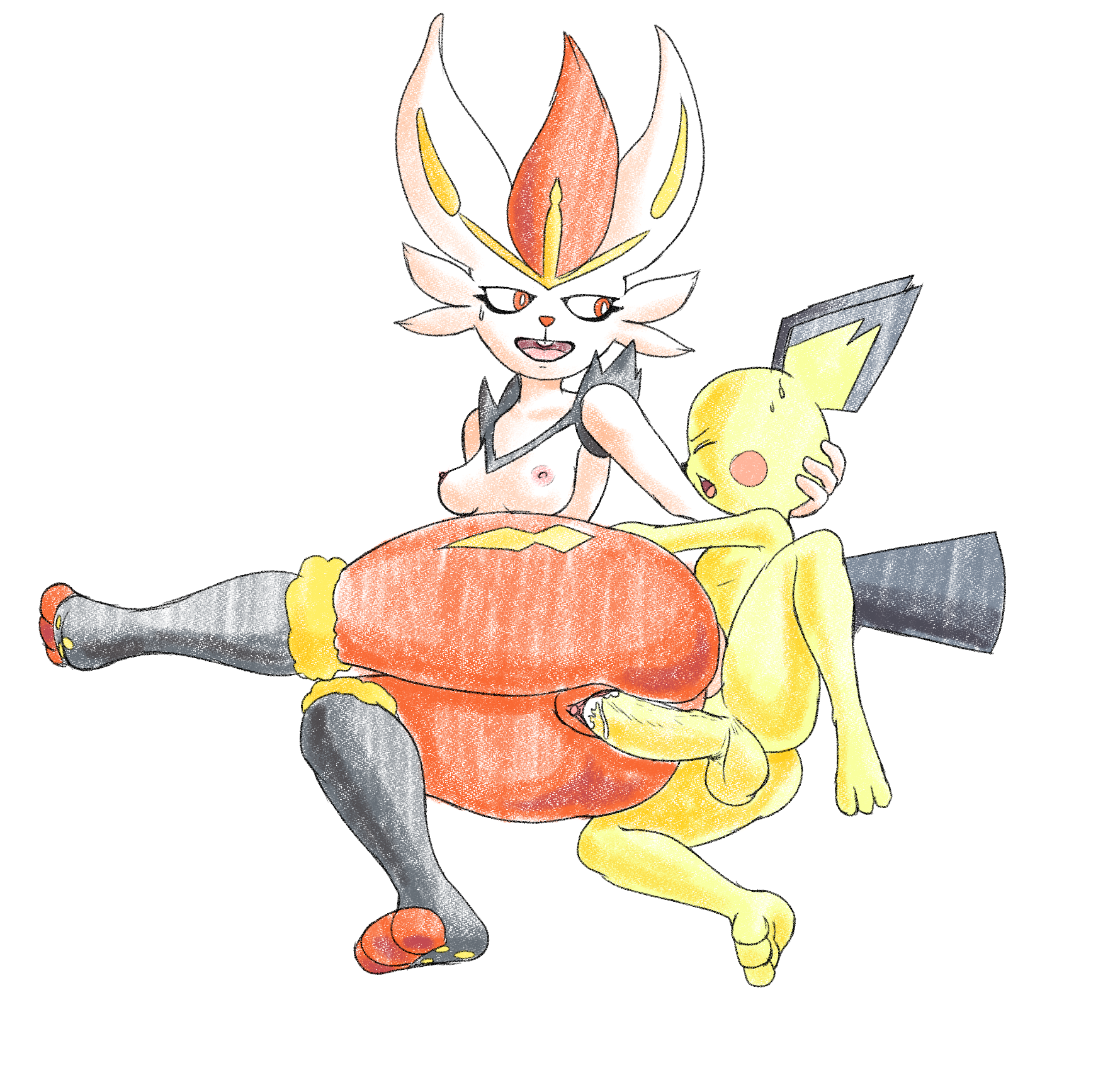 Rule34 – If it exists, there is porn of it / fours (artist), cinderace, pichu / 1756