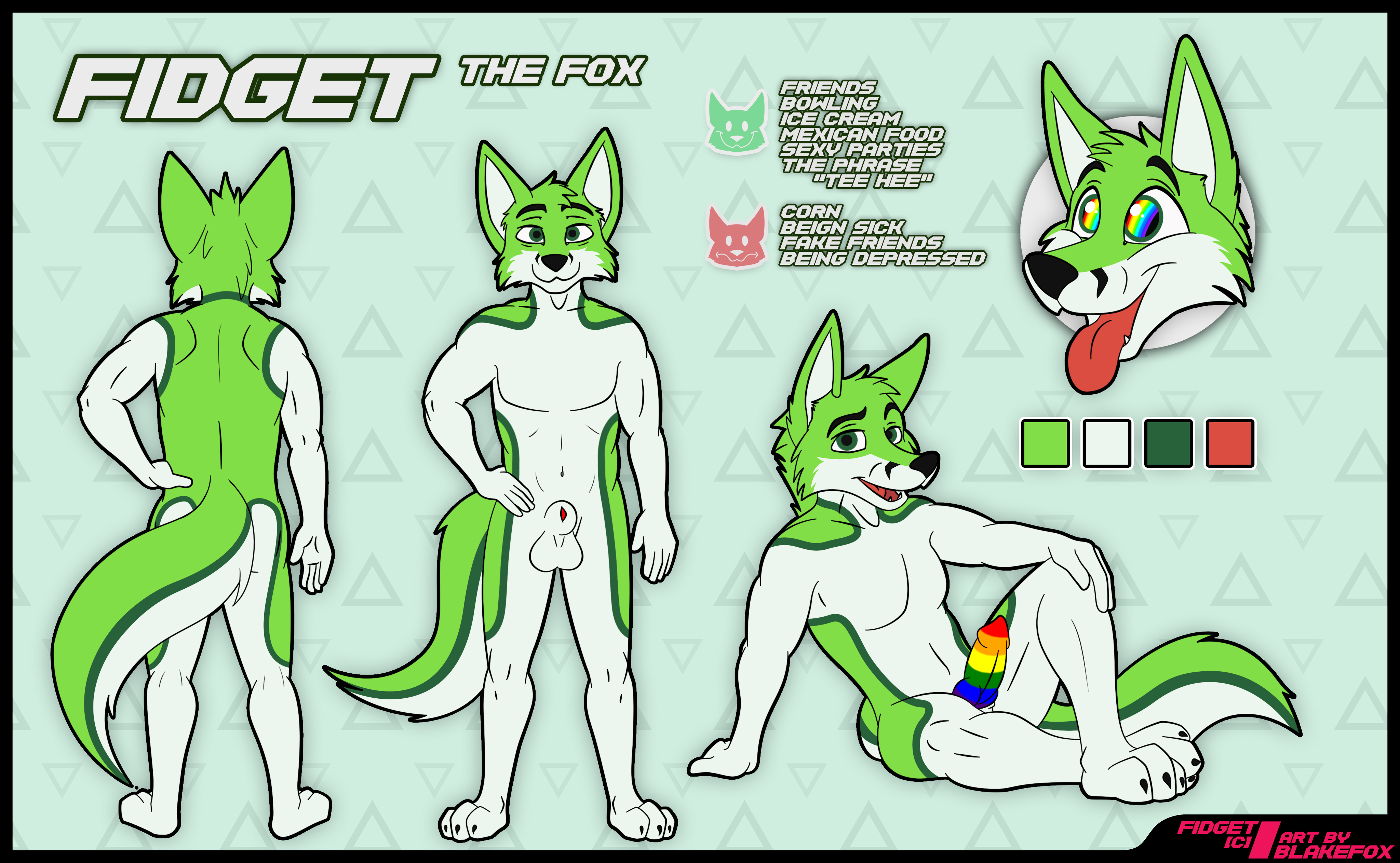 Rule34 – If it exists, there is porn of it / blakefox, fidget (character) / 1894