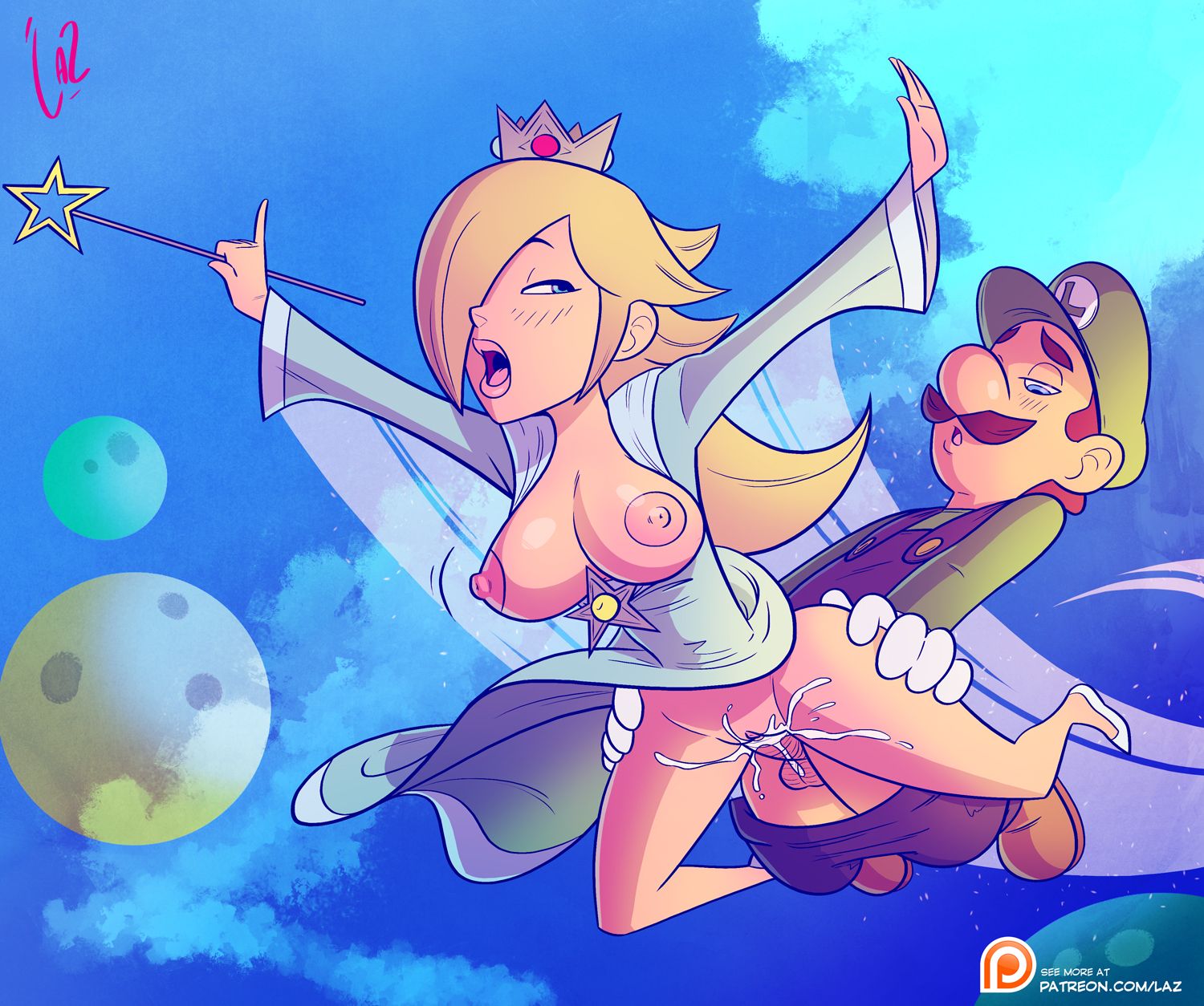 Rule34 – If it exists, there is porn of it / madefromlazers, luigi, princess rosalina / 2076