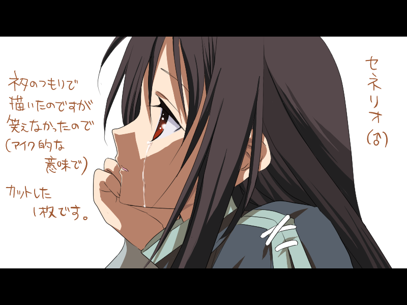 soren (fire emblem), fire emblem, fire emblem: radiant dawn, nintendo, partially translated, translation request, 1boy, black hair, letterboxed, male focus, profile, red hair, solo, tears, trap