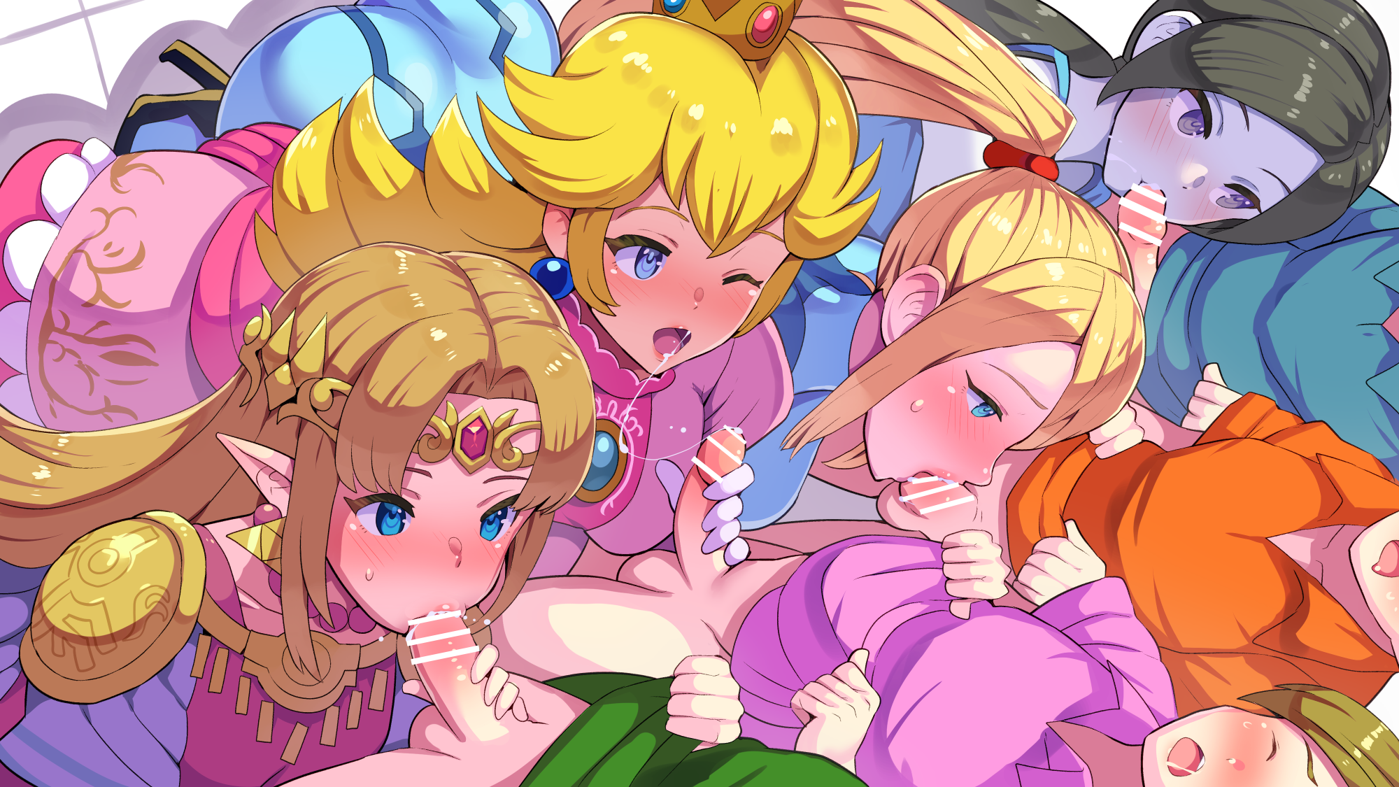 Rule34 – If it exists, there is porn of it / boris (noborhys), link, princess peach, princess zelda, samus aran, wii fit trainer / 2541