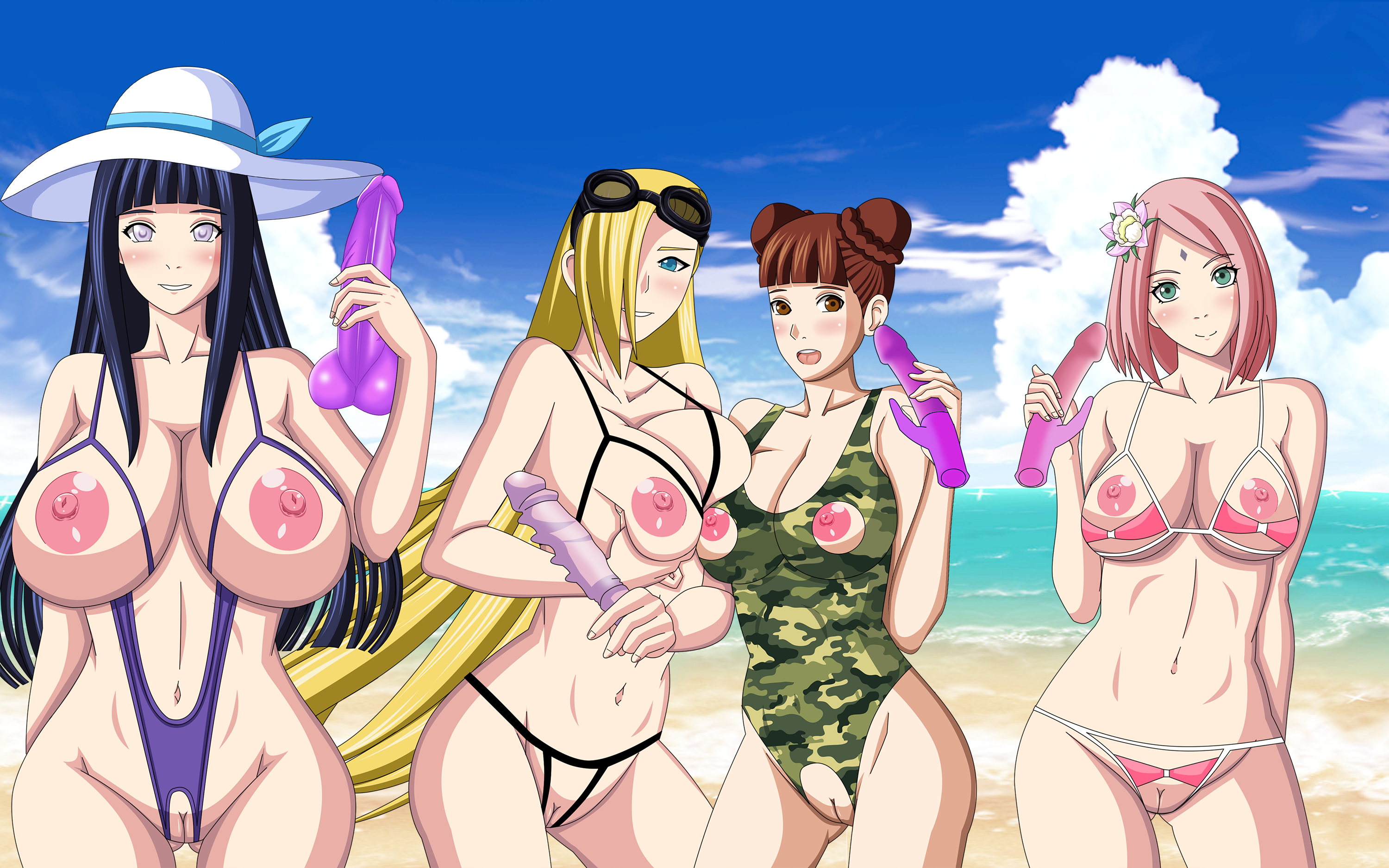 Rule34 – If it exists, there is porn of it / artemisumi, hyuuga hinata, ino yamanaka, sakura haruno, tenten / 2632