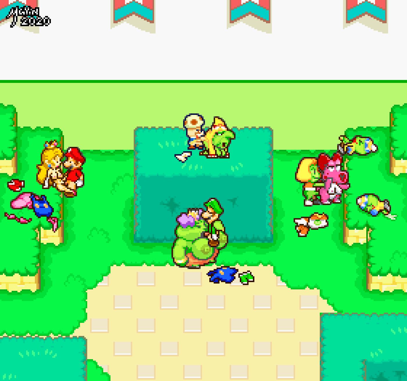 Rule34 – If it exists, there is porn of it / mayin, birdo, lady lima, luigi, mario, prince peasley, princess peach, queen bean, toadsworth / 2677