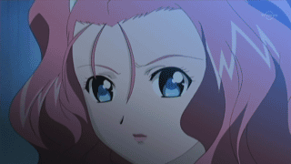 aeru (simoun), neviril (simoun), simoun, animated, animated gif, anime screenshot, lowres, 00s, 2girls, hair bun, kiss, multiple girls, single hair bun, yuri