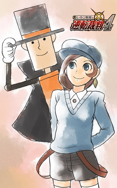 trucy wright, ace attorney, capcom, level-5, professor layton, 00s, crossover