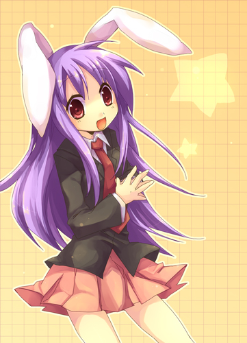 retei, reisen udongein inaba, touhou, bad id, bad pixiv id, lowres, 1girl, animal ears, female focus, rabbit ears, solo, standing