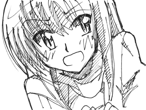 r-yeah, katsura hinagiku, hayate no gotoku!, tagme, 00s, greyscale, monochrome, sketch, solo