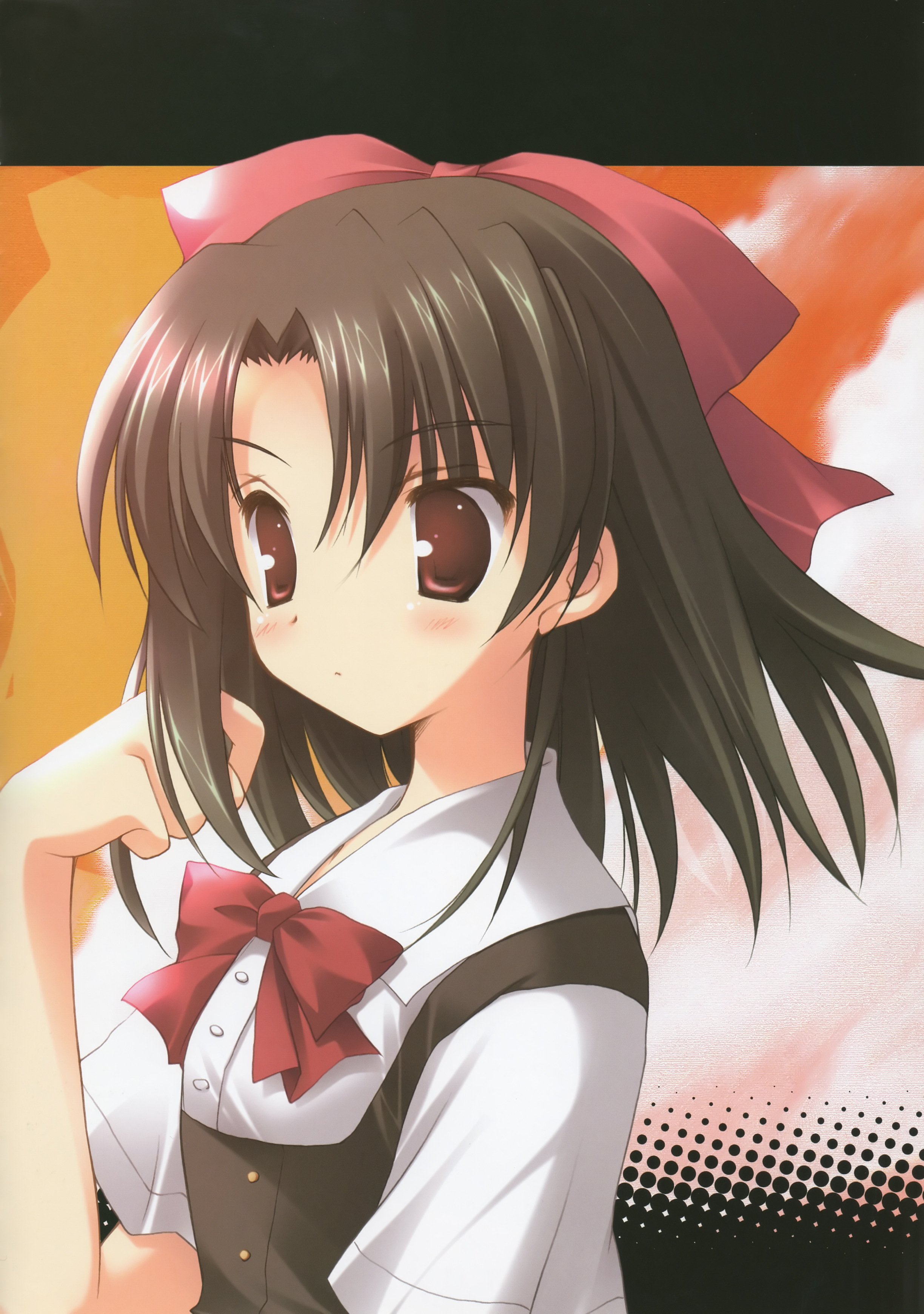 ikegami akane, kiyoura setsuna, school days, absurdres, highres, tagme, 00s, 1girl, female focus, meme, nice boat (meme), sky, solo