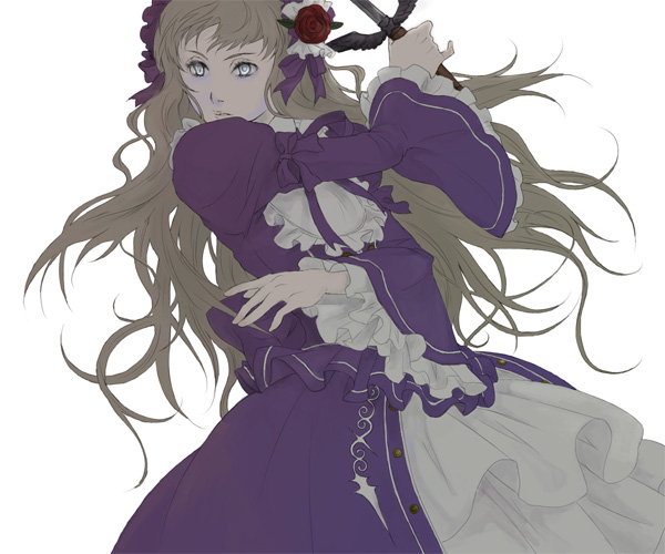 hisa, d'eon de beaumont, le chevalier d'eon, tagme, crossdressing, crossdressing (mtf), male focus, solo, sword, weapon