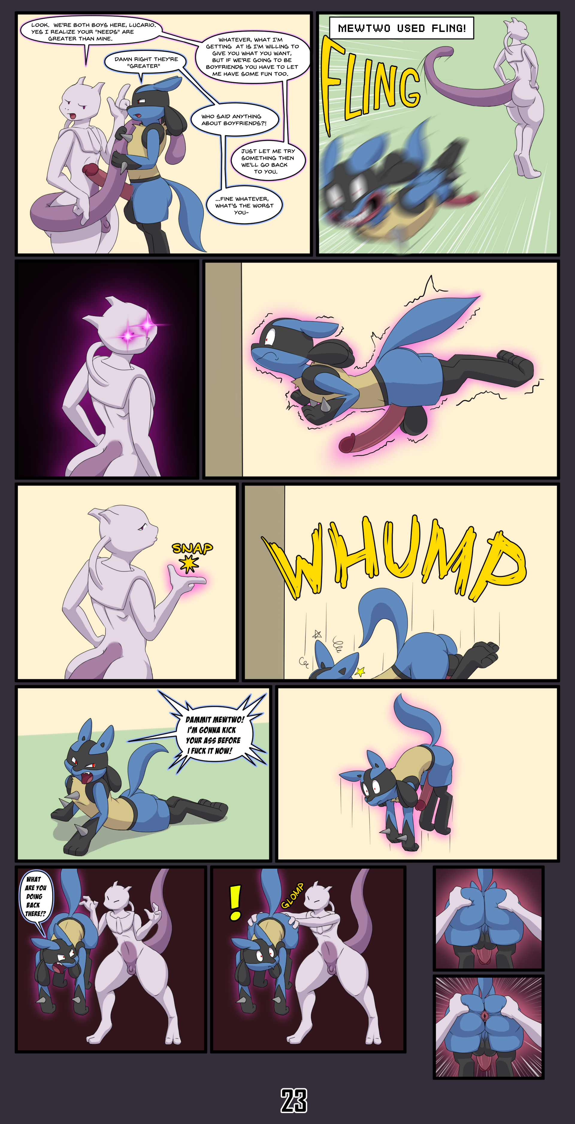 Rule34 – If it exists, there is porn of it / mintyskin, mykiio, lucario, mewtwo / 3346