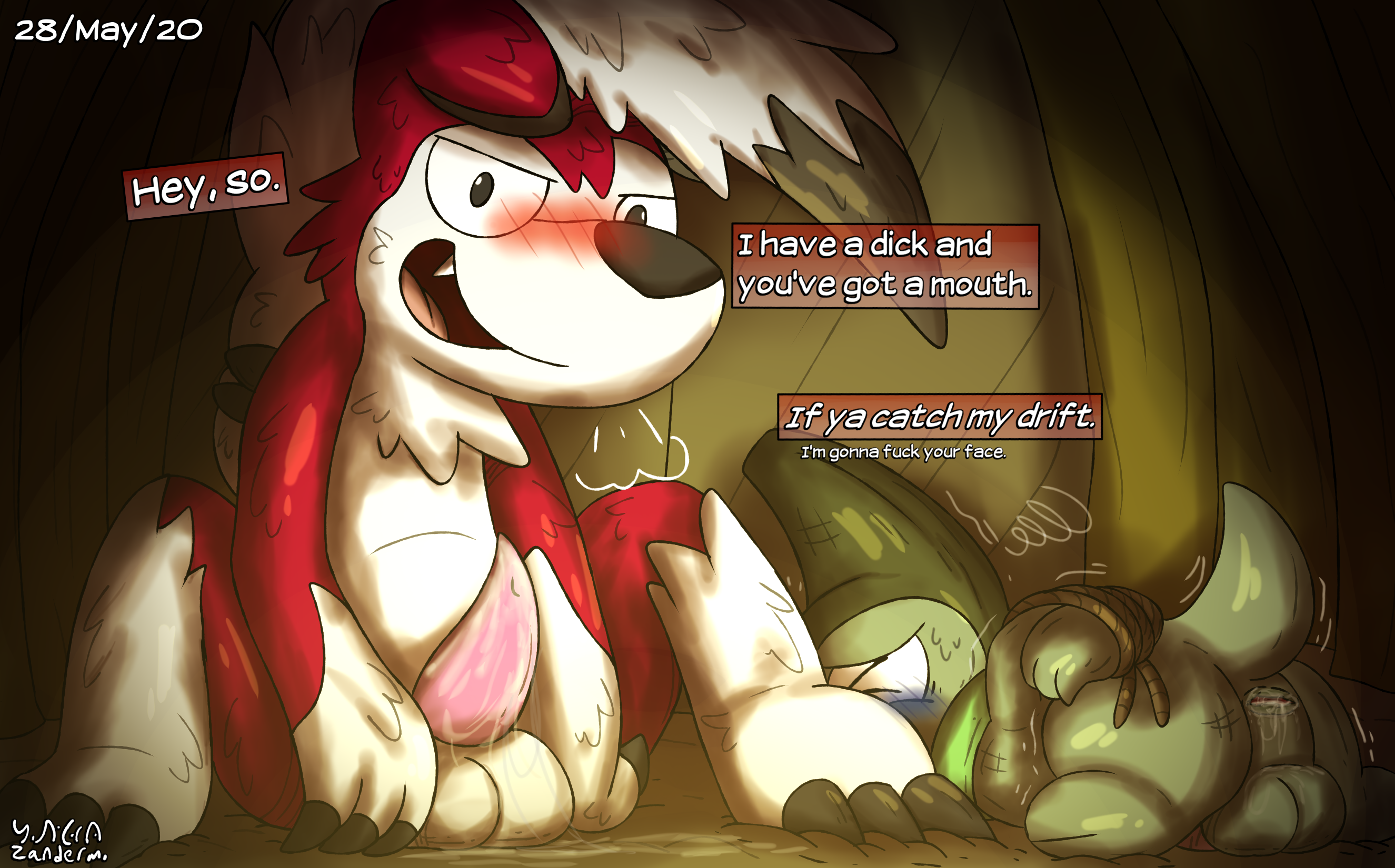 Rule34 – If it exists, there is porn of it / axew, lycanroc, midnight lycanroc / 3349