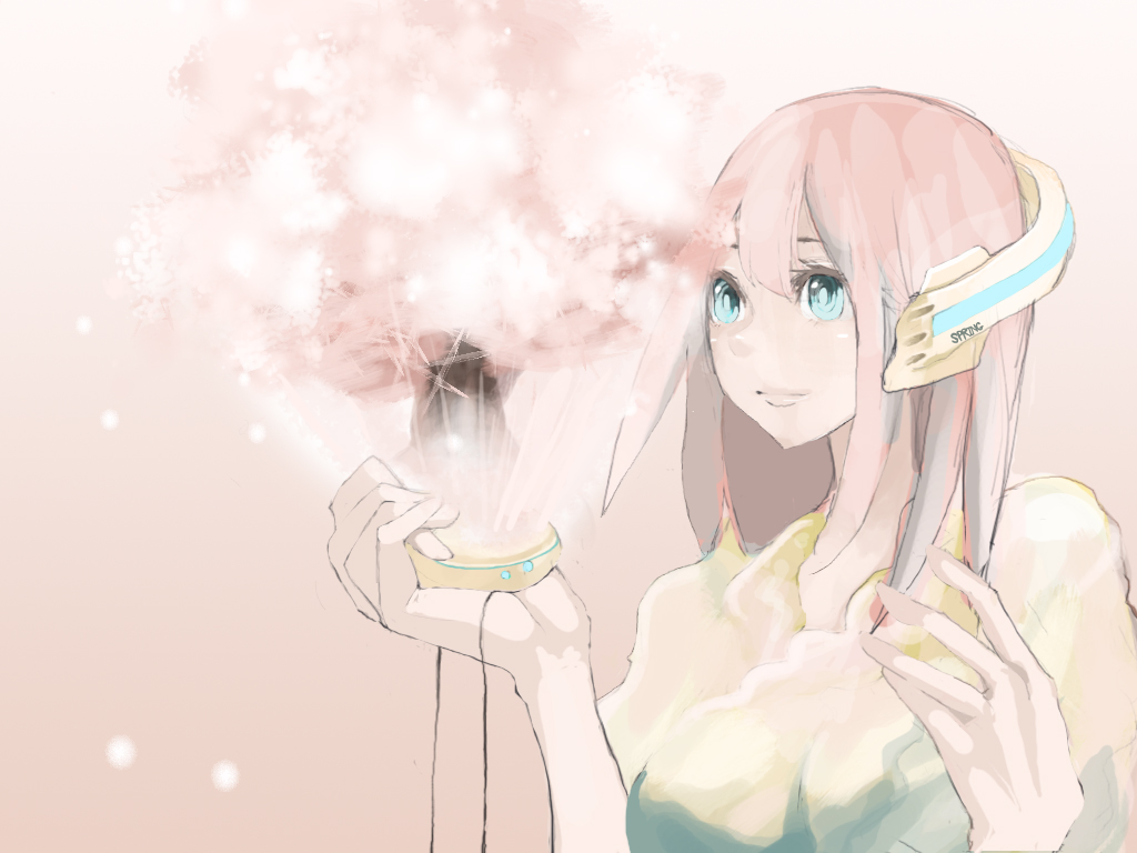tansuke, takagi (tansuke), original, tagme, blue eyes, long hair, pink hair, solo
