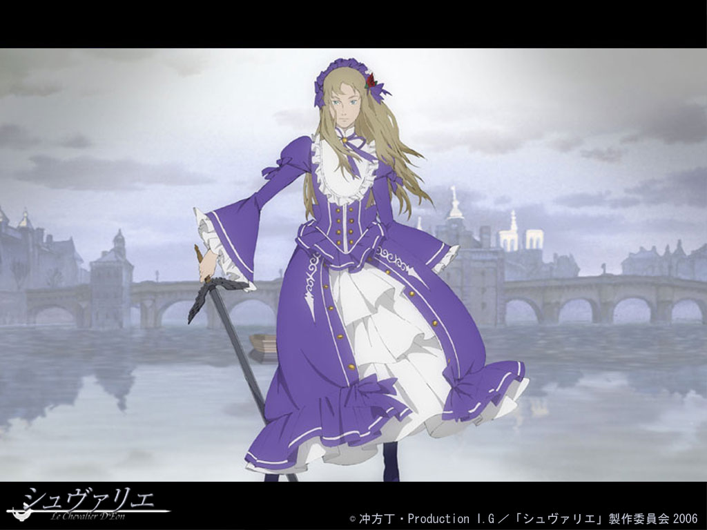 d'eon de beaumont, le chevalier d'eon, tagme, crossdressing, crossdressing (mtf), letterboxed, male focus, solo, sword, weapon