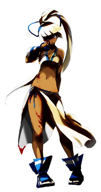 yakisake, majikina mina, samurai spirits, snk, blood, midriff, shadow, solo
