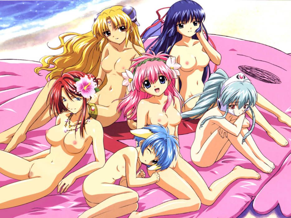 forte stollen, karasuma chitose, milfeulle sakuraba, mint blancmanche, normad, ranpha franboise, vanilla h, galaxy angel, hand on head, duplicate, nude filter, third-party edit, 6+girls, :d, ;o, = =, adjusting hair, age difference, ahoge, animal ears, aqua hair, arm support, ass, barefoot, beach, beads, blonde hair, blue eyes, blue hair, blush, breasts, broccoli, brown eyes, crossed arms, crossed legs, drill hair, everyone, facial mark, feet, fetal position, flat chest, floating hair, flower, forehead mark, gem, glint, green eyes, hair between eyes, hair bun, hair flower, hair intakes, hair ornament, hair ribbon, hairband, hairpods, head tilt, helmet, hibiscus, hime cut, hugging own legs, jewelry, knees to chest, lap pillow, legs, loli, long hair, looking at viewer, lying, multiple girls, navel, necklace, nipples, nude, nudist, on back, on side, one eye closed, open mouth, outdoors, parted bangs, payot, pink hair, ponytail, pubic hair, public indecency, public nudity, purple eyes, pussy, reclining, red eyes, ribbon, short hair, sitting, smile, swept bangs, thighlet, twin drills, uncensored, wariza, water, wavy hair, wind, wink, zenra