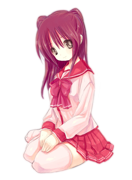 yakisake, kousaka tamaki, to heart (series), to heart 2, tagme, 00s, school uniform, serafuku, thighhighs