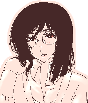 tieria erde, gundam, gundam 00, lowres, 00s, 1boy, glasses, male focus, monochrome, oekaki, pink theme, solo, trap