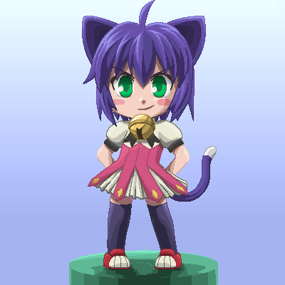 awa, midarezaki kyouka, kyouran kazoku nikki, lowres, animal ears, cat ears, chibi, oekaki