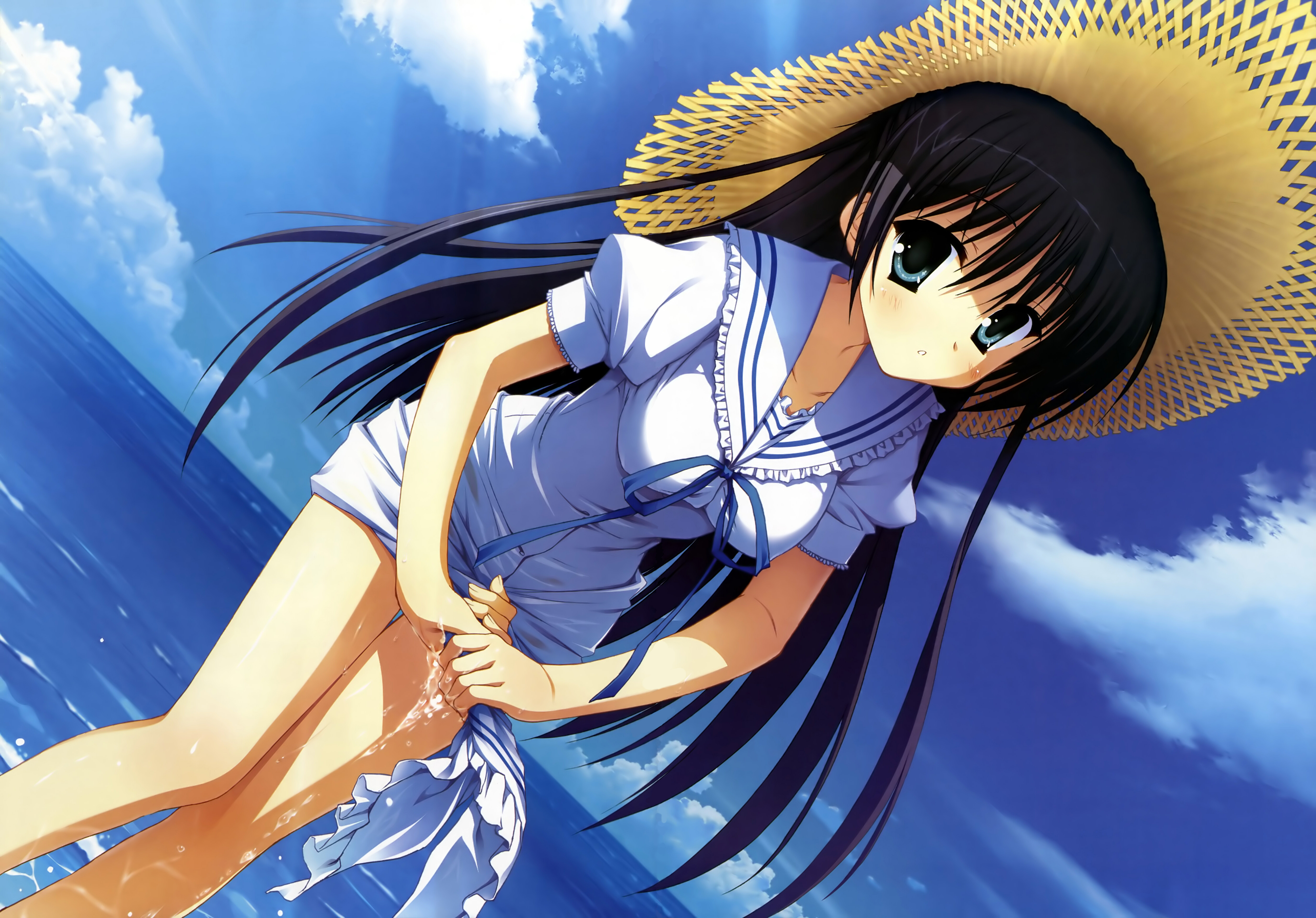 absurdres, game cg, highres, tagme, 1girl, female focus, sky, solo