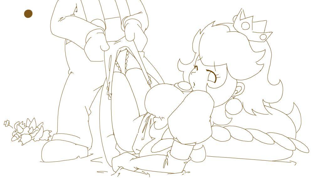 Rule34 – If it exists, there is porn of it / minus8, bowser, koopa, mario, princess peach / 6969