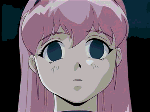 shame shrine andorora, animated, animated gif, lowres, 1boy, 1girl, android, character name, female pov, long hair, necktie, pink hair, pov, tadakoro kenichi