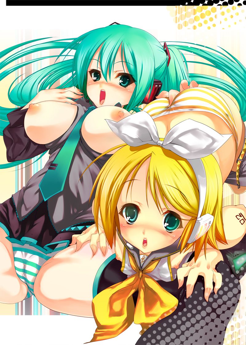Rule34 – If it exists, there is porn of it / karochii (mochiya), standalone, hatsune miku, kagamine rin / 7318