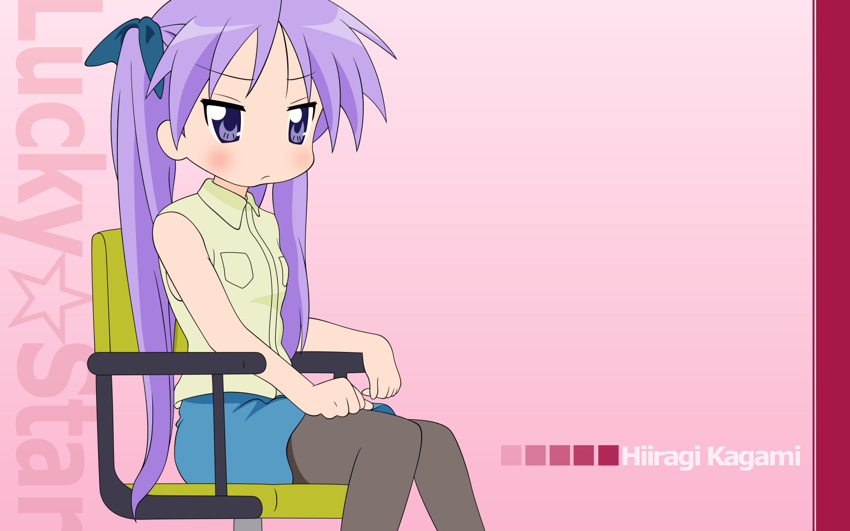 hiiragi kagami, lucky star, highres, tagme, 00s, bad thumbnail