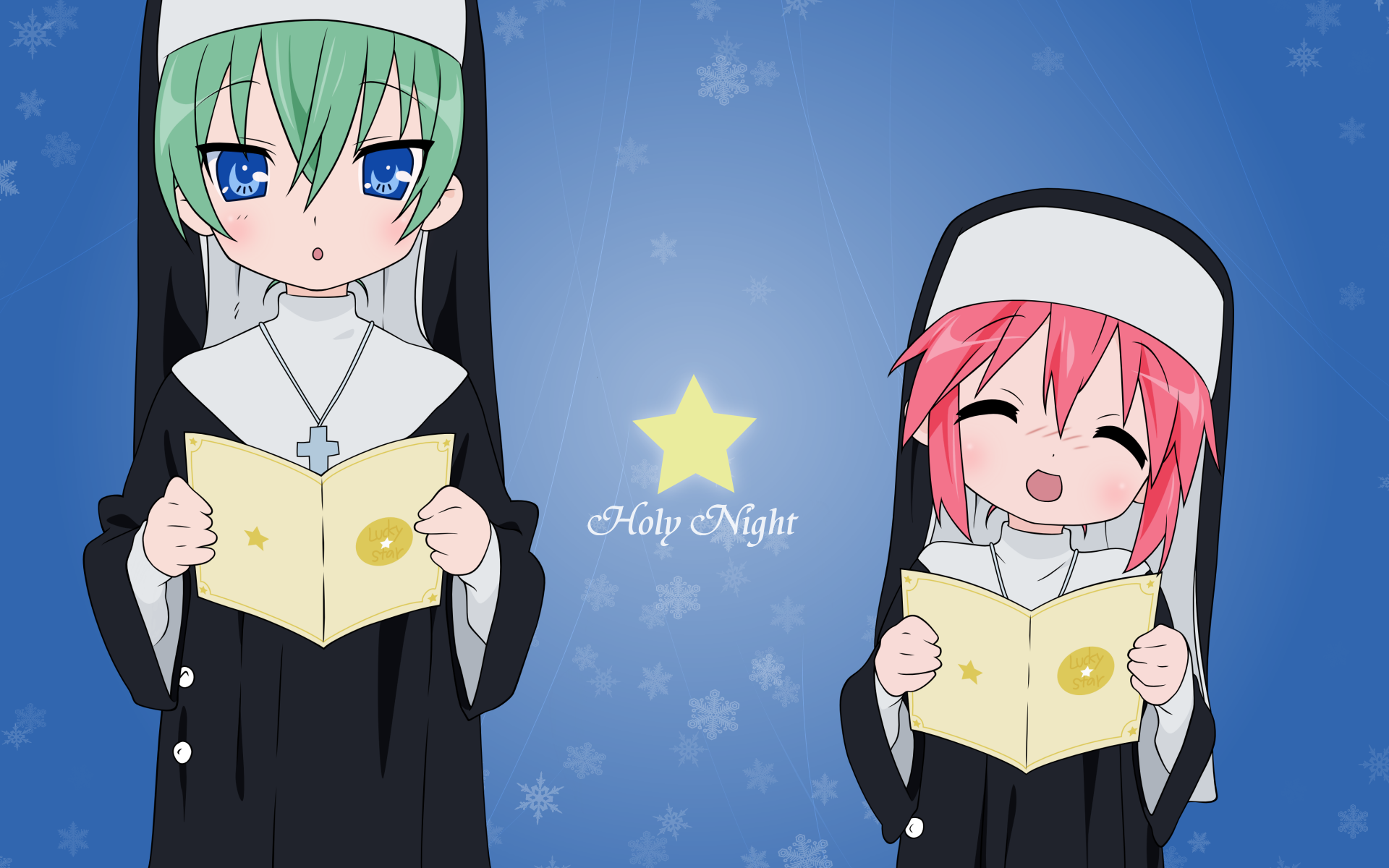 iwasaki minami, kobayakawa yutaka, lucky star, highres, tagme, 00s