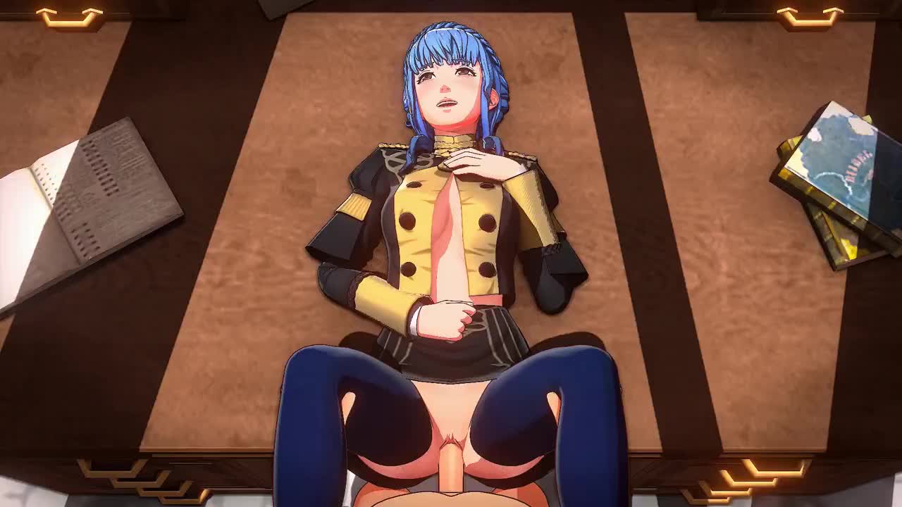 overused23, temptyva, marianne von edmund, fire emblem, fire emblem: three houses, nintendo, animated, tagme, video, 3d, breasts, jacket, object insertion, open clothes, open jacket, sex, vaginal, vaginal object insertion