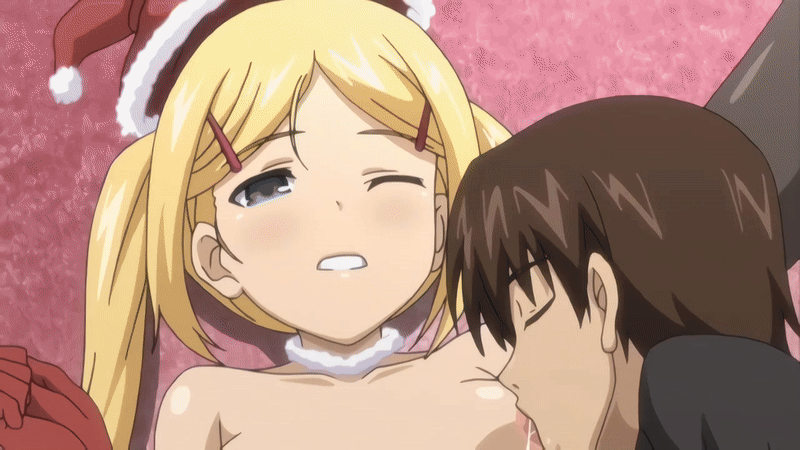 koiito kinenbi the animation, animated, animated gif, tagme, 1boy, 1girl, 2013, bell, black thighhighs, blonde hair, blue eyes, breast sucking, breasts, censored, clothes lift, clothes pull, detached sleeves, elbow gloves, fingering, gloves, hair ornament, hairclip, hetero, large breasts, long hair, mosaic censoring, nipples, panties, panties around leg, pussy, pussy juice, saliva, santa costume, sasha (koiito kinenbi the animation), shirt pull, skirt, skirt lift, thighhighs, twintails, underwear, white panties