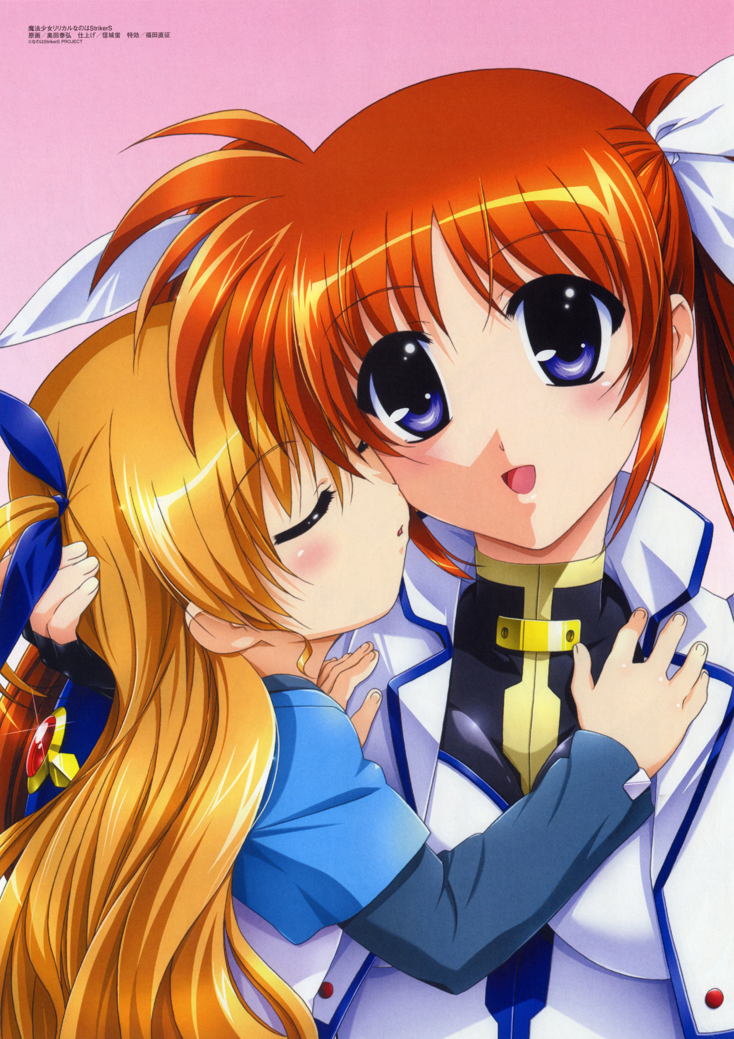 takamachi nanoha, vivio, lyrical nanoha, mahou shoujo lyrical nanoha, mahou shoujo lyrical nanoha strikers, absurdres, highres