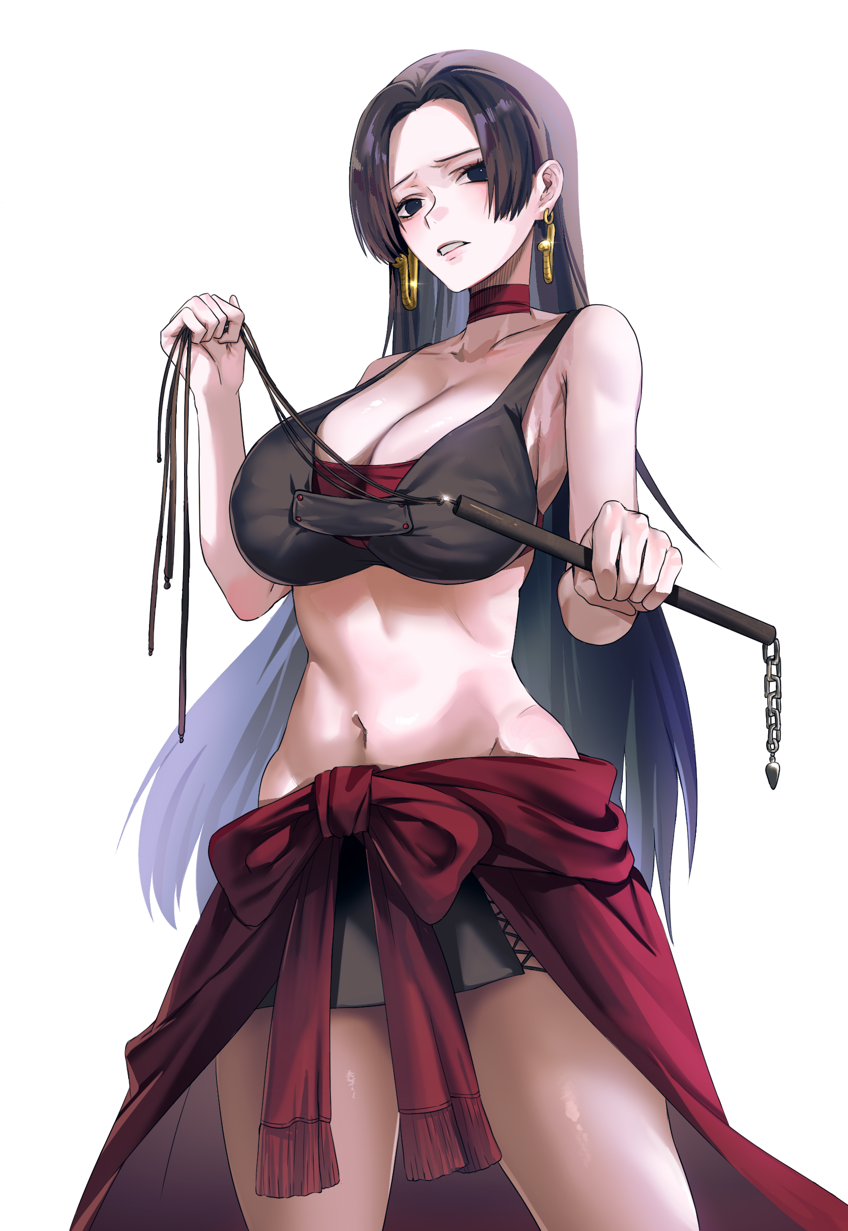 boa hancock, one piece, 1girl, breasts, large breasts, long hair