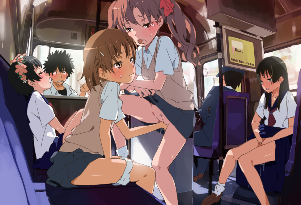 Rule34 – If it exists, there is porn of it / neemui, kamijou touma, mikoto misaka, saten ruiko, shirai kuroko, uiharu kazari / 10461