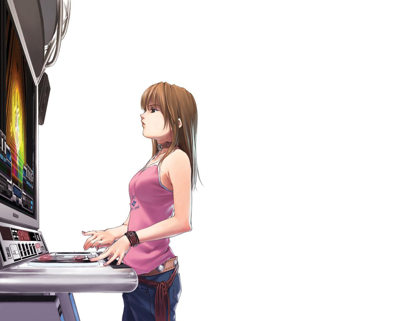 tagme, choker, long hair
