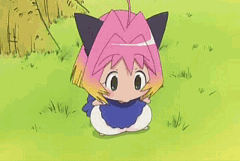 potemayo, animated, animated gif, lowres, 00s, animal ears, blush, cat ears, short hair