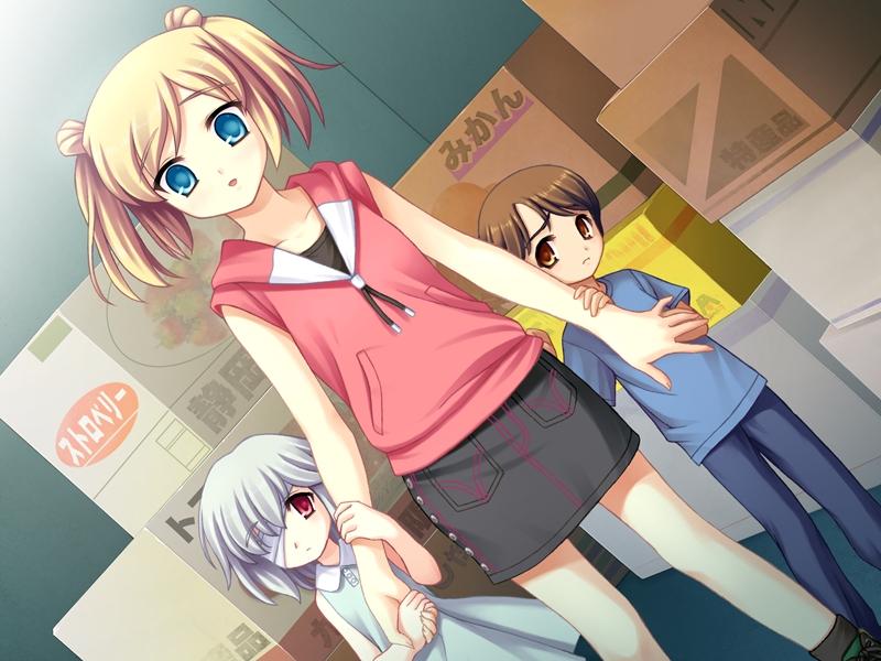 artist request, character request, copyright request, tagme, blush, short hair, skirt, twintails