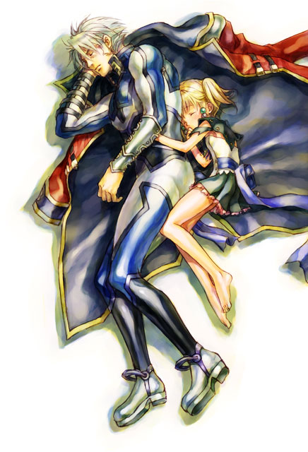 nakamura kanko, irui guneden, sanger zonvolt, banpresto, super robot wars, age difference, barefoot, blush, closed eyes, feet, miniskirt, short hair, skirt, sleeping, white background