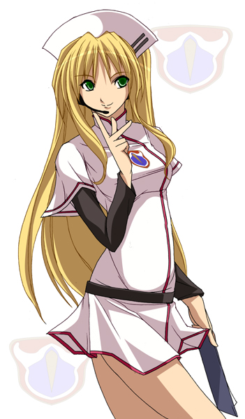 tonegawa anju, chou shittou caduceus, tagme, breasts, long hair, nurse, skirt